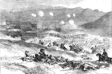 The Action at Balaclava, October 25 - First Charge of Heavy Cavalry, 1854. Creator: Unknown.