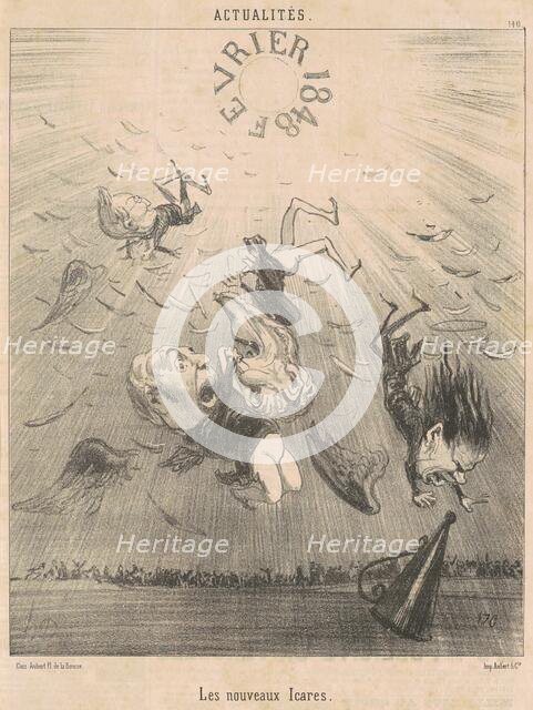 Les nouveaux Icares, 19th century. Creator: Honore Daumier.