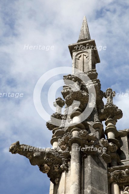 A pinnacle with gargoyles, Regaleira Palace, Sintra, Portugal., 2009. Artist: Samuel Magal