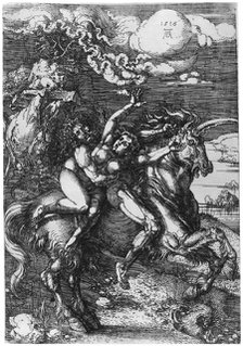 'The Abduction on the Unicorn', 1516, (1936). Artist: Albrecht Dürer