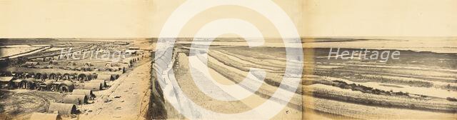 Interior of South Taku Fort Showing the Place of Landing, June 25, 1859, 1860. Creator: Felice Beato.