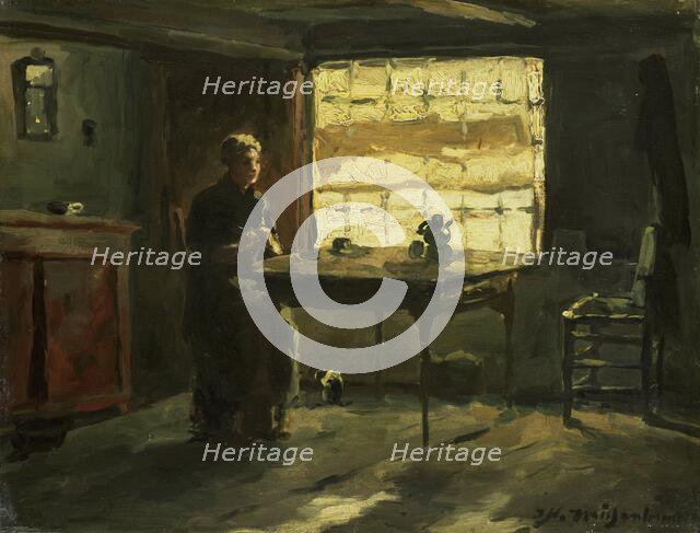 Farmhouse interior, 1870-1903.  Creator: Jan Hendrik Weissenbruch.