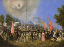 Rising of the Kosciuszko Mound, 1838. Creator: Jan Nepomucen Bizanski.