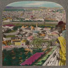'Jerusalem from the Russian Church on Mount of Olives', c1900. Artist: Unknown.