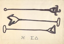 Branding Iron, c. 1937. Creator: Henry Rasmusen.
