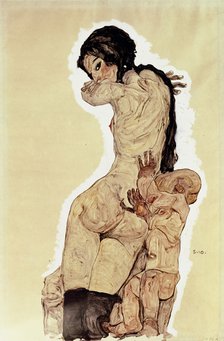 Mother and Child, 1910. Artist: Schiele, Egon (1890–1918)