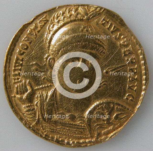 Solidus of Constantius II (Sole Emperor, 353-361), Byzantine, 353-361. Creator: Unknown.