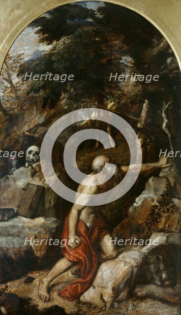 Penitent Saint Jerome, c. 1550. Creator: Titian (1488-1576).