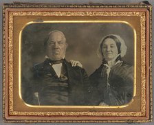 Portrait of a Man and Woman, about 1850. Creator: Unknown.