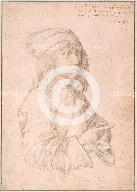 Self-portrait at the age of thirteen, 1484.