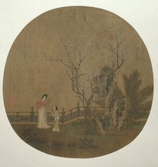 Woman with Female Servant in a Palace Garden, Yuan or early Ming dynasty, late 14th/15th century. Creator: Unknown.