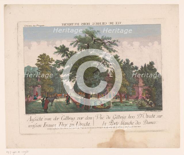 View in Utrecht at the Wittevrouwenpoort, 1755-1779. Creator: Balthasar Friedrich Leizelt.