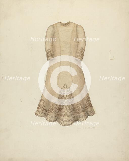 Infant's Dress, c. 1938. Creator: Marie Famularo.