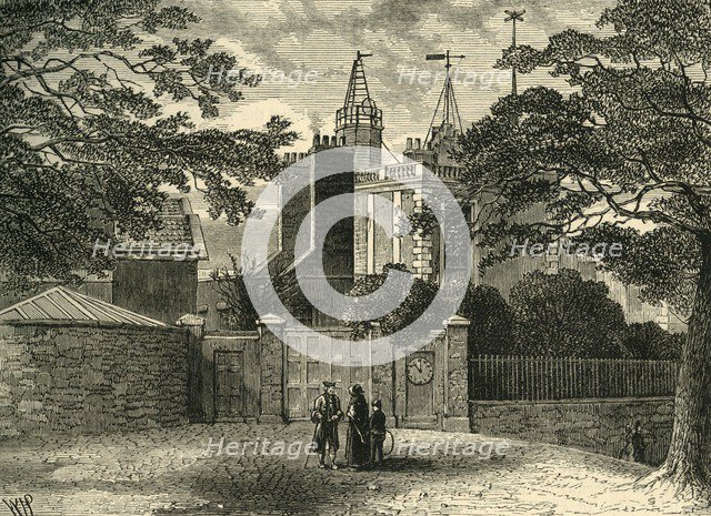 'Entrance to Greenwich Observatory, in 1840', (c1878). Creator: Unknown.