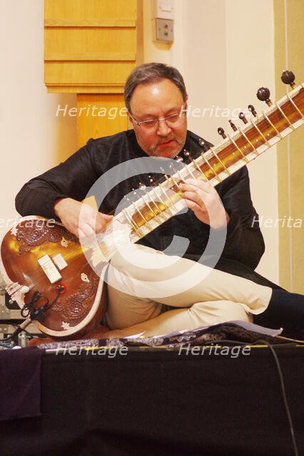 Jonathan Mayer, Indo Jazz Fusion Revisited, Loughton Methodist Church, Loughton, Essex, 2024. Creator: Brian O'Connor.