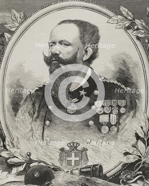 Victor Emmanuel II of Italy, (1820-1878), Sardinia, (1849-1861) and Italy, (1861-1878), 1878. Creator: Bernardo Rico.