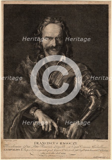 Francis II Rákóczi, 1704. Artist: Anonymous  