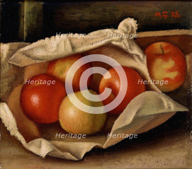 Apples in a Bag, 1925. Artist: Mark Gertler.