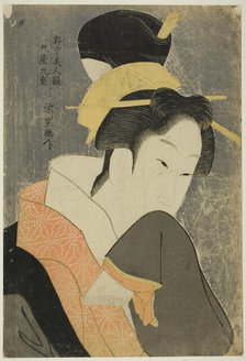 Kokonoe of the Maruya, from the series Beauties of the Licensed Quarter..., c.1798. Creator: Rekisentei Eiri.