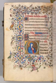 Hours of Charles the Noble, King of Navarre (1361-1425), fol. 304v, St. Martha, c. 1405. Creator: Master of the Brussels Initials and Associates (French).