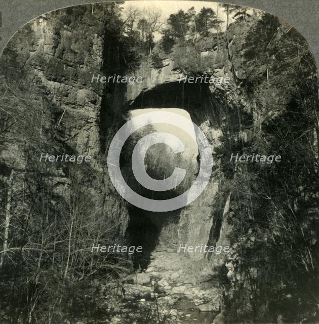 'One of Nature's Curiosities, the Natural Bridge in Virginia', c1930s. Creator: Unknown.