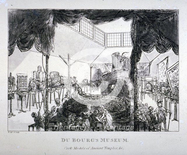 Dubourg's Museum, Grosvenor Street, Westminster, London, 1818. Artist: Matthew Dubourg