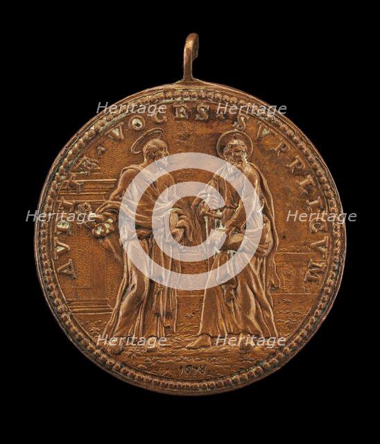 Saint Peter and Saint Paul [reverse], 1678. Creator: Giovanni Martino Hamerani.