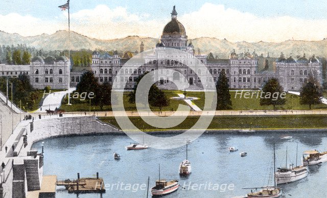 Parliament Buildings, Victoria, British Columbia, Canada, c1900s. Artist: Unknown