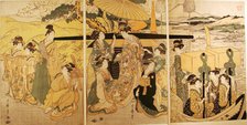 At the Ferry Boat Landing, Japan, c. 1804. Creator: Kitagawa Utamaro.