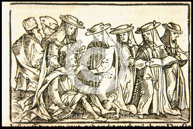 Pope Joan, ca 1545. Creator: Burgkmair, Hans, the Elder (1473-1531).