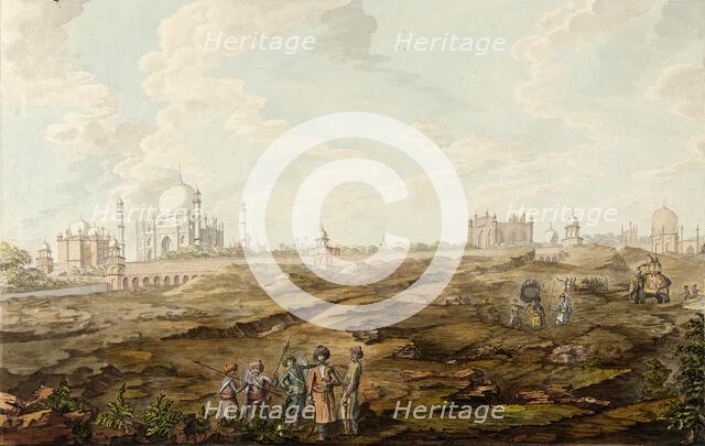 Landscape with the Taj Mahal, between c1800 and c1825. Creator: Unknown.