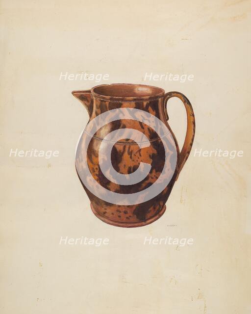 Water Pitcher, c. 1938. Creator: Al Curry.