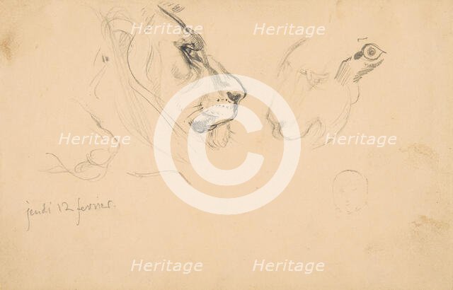 Sketchbook with views of Tours, France and its environs, 1828-29. Creator: Eugene Delacroix.