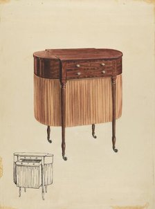 Sewing Table, 1935/1942. Creator: Ferdinand Cartier.