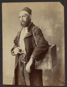 Portrait of man wearing fez, about 1870-1880. Creator: Unknown.