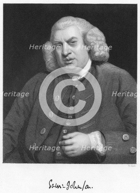 Dr Johnson, 18th century English man of letters. Artist: Unknown