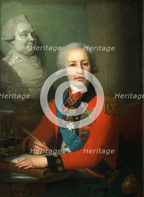 Portrait of baron Alexei Vasilyev, 1800. Artist: Borovikovsky, Vladimir Lukich (1757-1825)