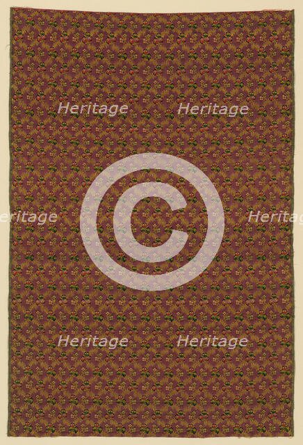 Panel (Man's Suiting Fabric), France, 1801/25. Creator: Unknown.