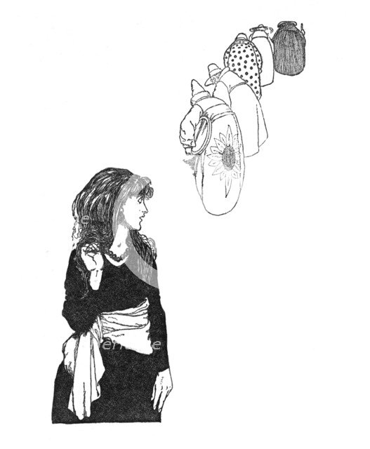 'They Carried the Mirror From Place To Place', c1930. Artist: W Heath Robinson.