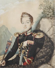 Portrait of Vasily Petrovich Milyukov (1814-1872), 1839. Creator: Hampeln, Carl, von (1794-after 1880).