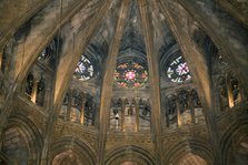 Interior dome of the Cathedral of Santa Eulalia, Barcelona, Spain, 2007. Artist: Samuel Magal