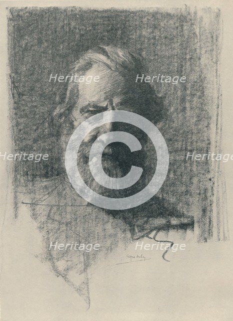 'A Portrait Study', 1919. Artist: Alfred Hartley.