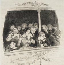 La Cinquième acte à la Gaîté, 1848. Creator: Honore Daumier.