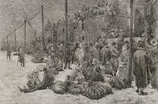 Russo-Turkish War (1877-1878): refugees in Constantinople, 1878.  Creator: Tomás Carlos Capuz.