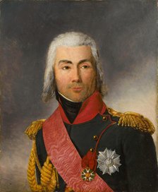 Portrait of Jean-Baptiste Bessières (1768-1813), Marshal of France, c1806. Creator: Riesener, Henri-Françoiss (1767-1828).