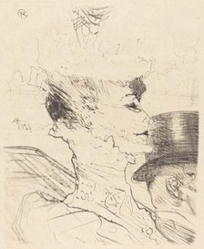 Yvette Guilbert?, 1896. Creator: Henri de Toulouse-Lautrec.