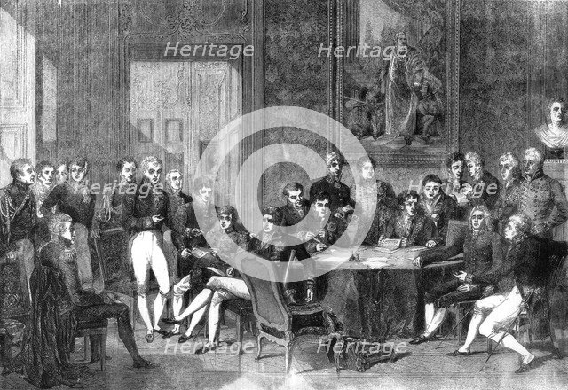 The Congress of Vienna, 1856.Artist: Eugene Louis Gabriel Isabey