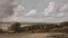 Ploughing Scene in Suffolk, 1824 to 1825. Creator: John Constable.
