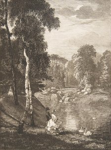 Le Bois de Boulogne, 1857. Creator: Felix Bracquemond.