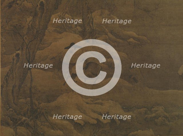 Travelers in a Wintry Forest, early 12th century. Creator: Unknown.